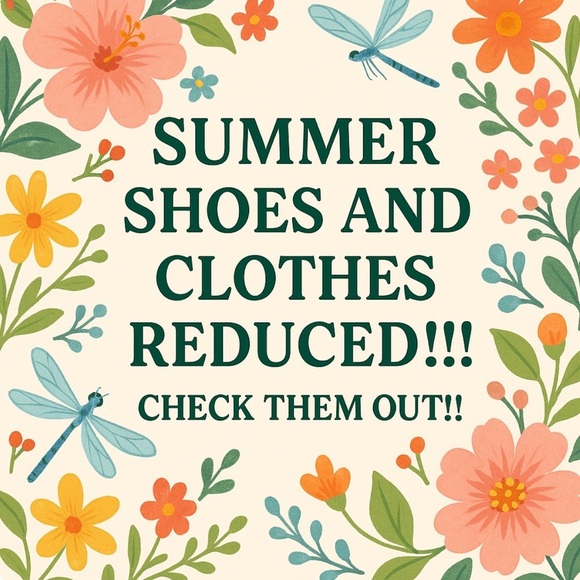 Other - Summer New clothes and shoes reduced!! SALE SALE!!